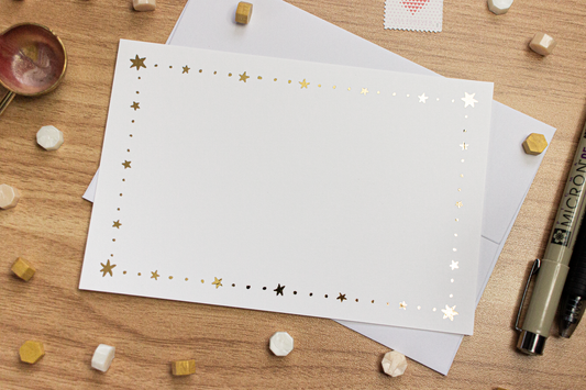 Star Border Notecard