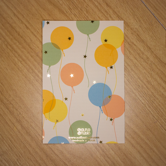Birthday Balloons Card