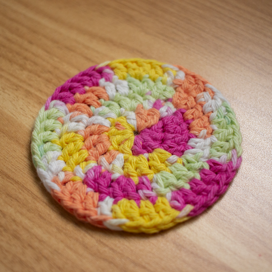 Flora Crocheted Cotton Coaster
