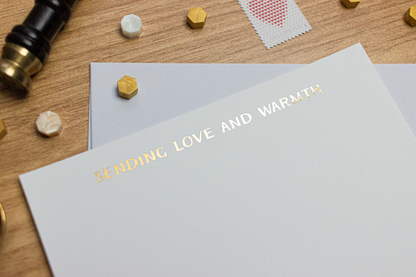 Sending Love and Warmth Notecard