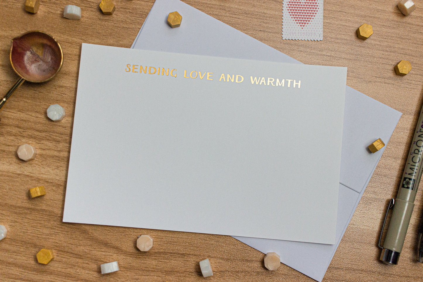 Sending Love and Warmth Notecard