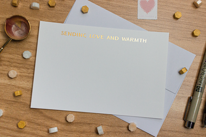 Sending Love and Warmth Notecard