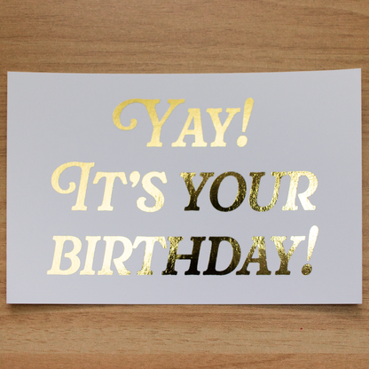 Yay Birthday Notecard