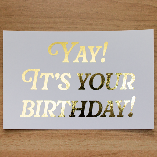 Yay Birthday Notecard