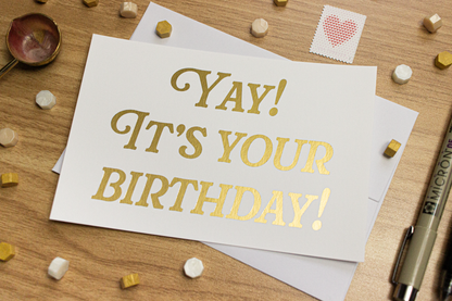 Yay Birthday Notecard