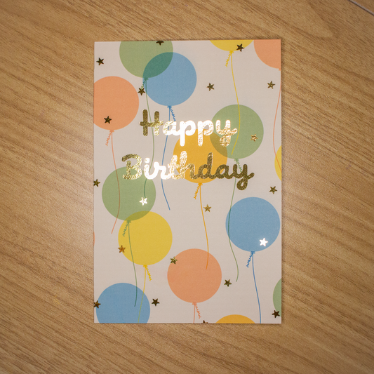 Birthday Balloons Card