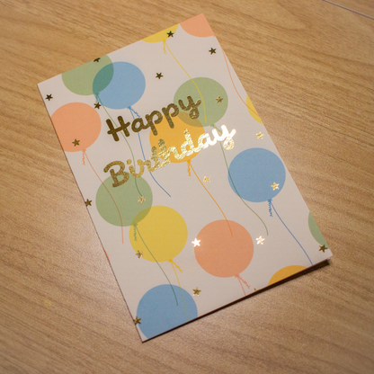 Birthday Balloons Card