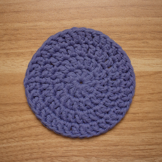 Ultra Violet Crocheted Cotton Coaster